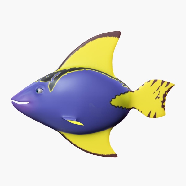 Cartoon Fish 3D Model by gin3d