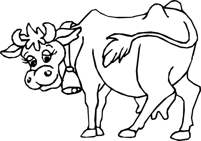 Cow - Cow Coloring Pages : Coloring Pages for Kids – coloringkidz.