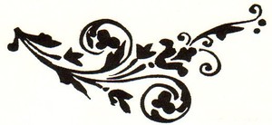 Tim Holtz Rubber Stamp TATTOO FLOURISH Stampers Anonymous K3-