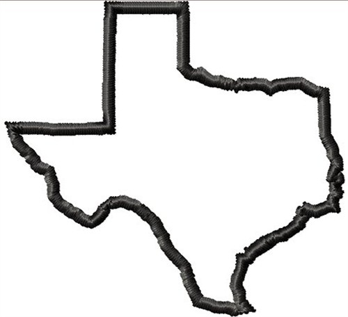 black texas stencil
