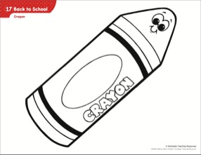 Crayon (Pattern & Activities) - Scholastic Printables