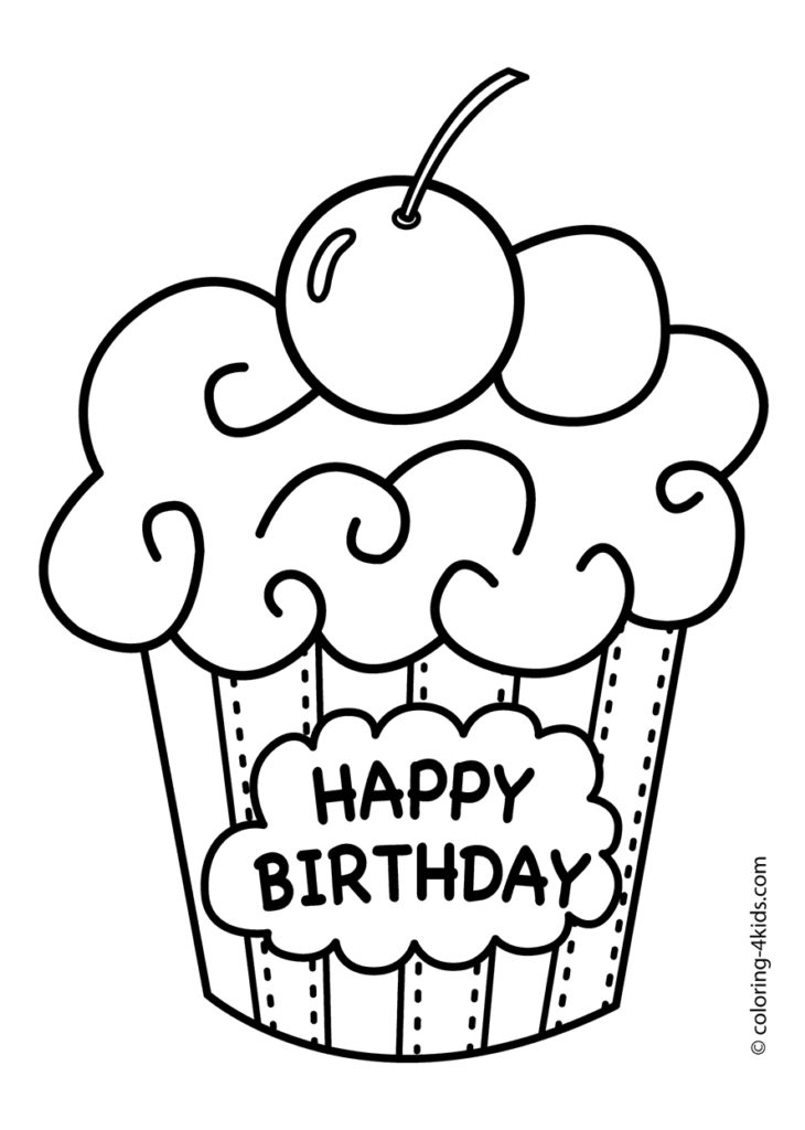 is Happy Birthday coloring pages My dad loves the birthdays and ...