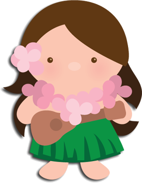 Luau baby clipart