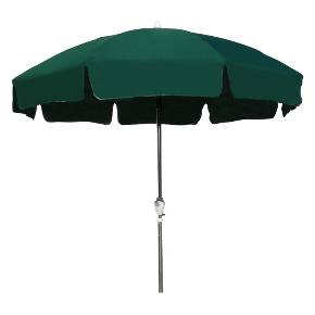Round Crank Patio Umbrella - Green 7.5' : Target