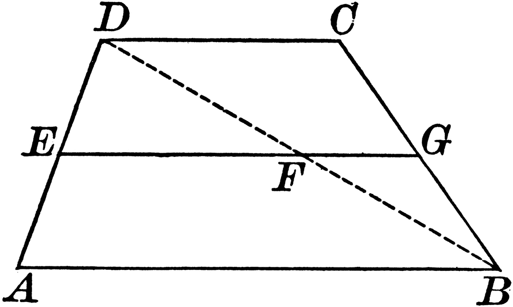 Trapezoid With Median | ClipArt ETC