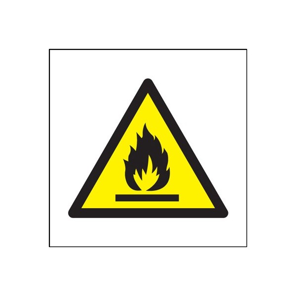 Flammable Symbol Safety Sign