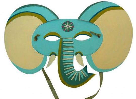 Printable Elephant Mask Clipart - Free to use Clip Art Resource