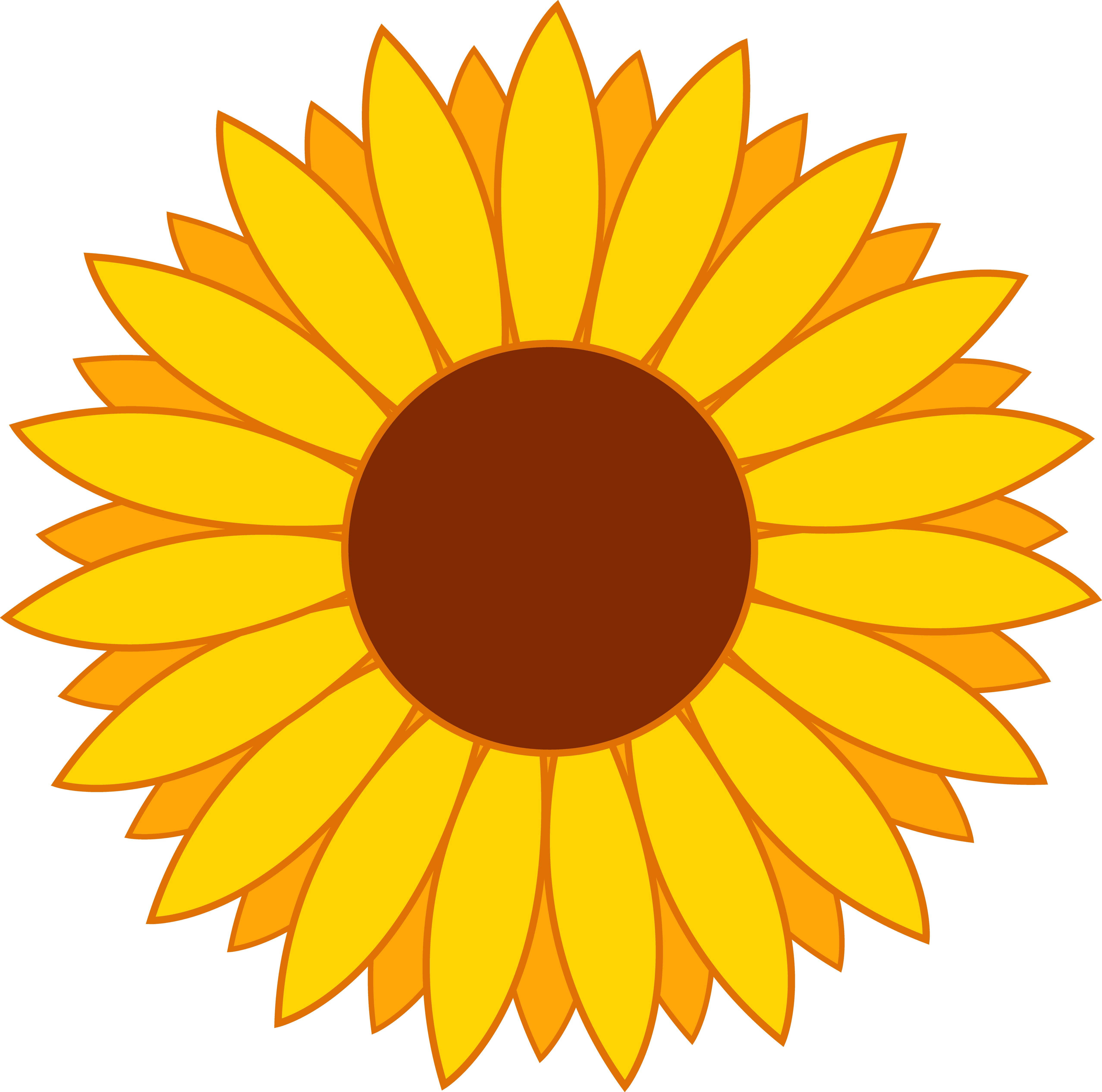 Free sunflower clipart