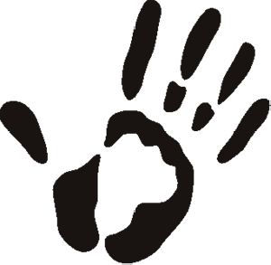 Handprint Unpainted Wooden Shape