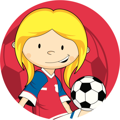 Women's Soccer Clip Art, Vector Images & Illustrations