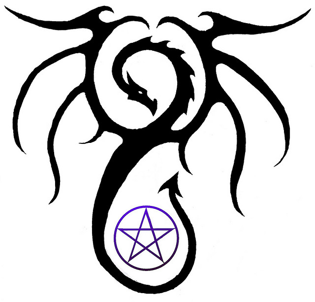 Dragon Pentagram - ClipArt Best