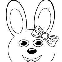 Coloring Pages Easter Bunny Face. easter bunny coloring page ...