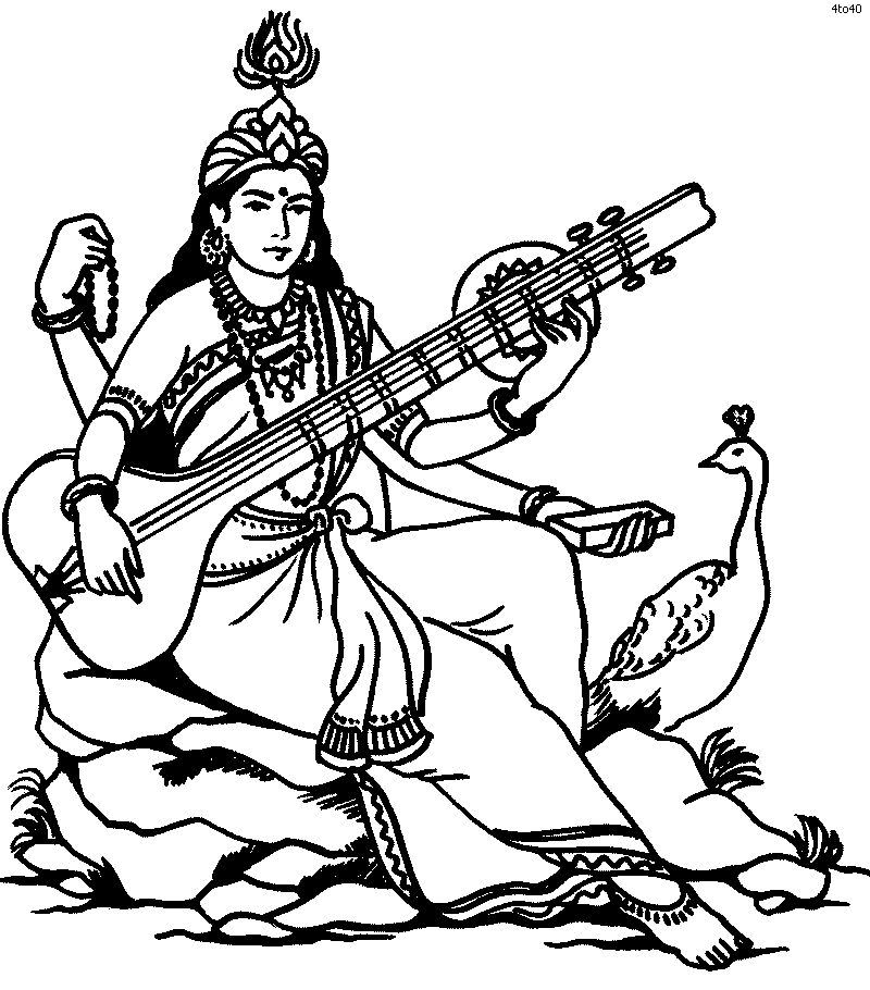 Saraswati Clip Art - ClipArt Best