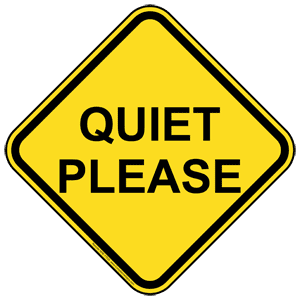 Silent Please Sign - ClipArt Best