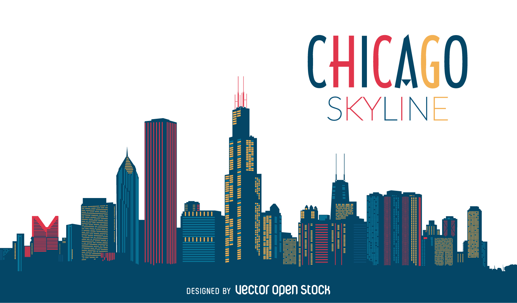 Chicago skyline silhouette - Vector download - ClipArt Best - ClipArt Best