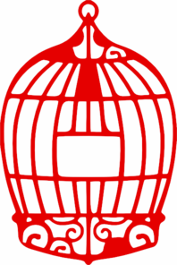 Red Birdcage Clip Art - vector clip art online ...