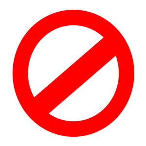 Anti symbol clipart