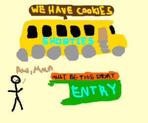 Kid comes to the short bus (drawing by yoni393)