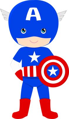 Cute captain america clipart