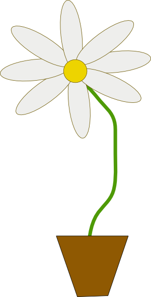 Flower In A Pot clip art Free Vector / 4Vector