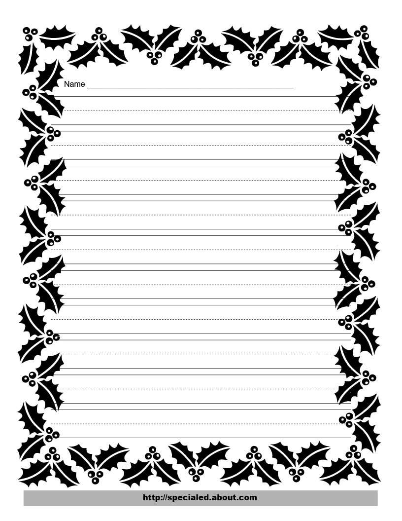 8 Best Images of Free Printable Writing Borders - Free Printable ...