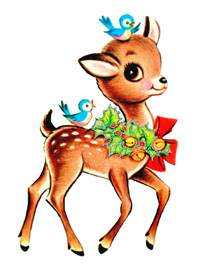 Vintage Reindeer Clipart