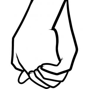 Line Drawing Of Hands - ClipArt Best