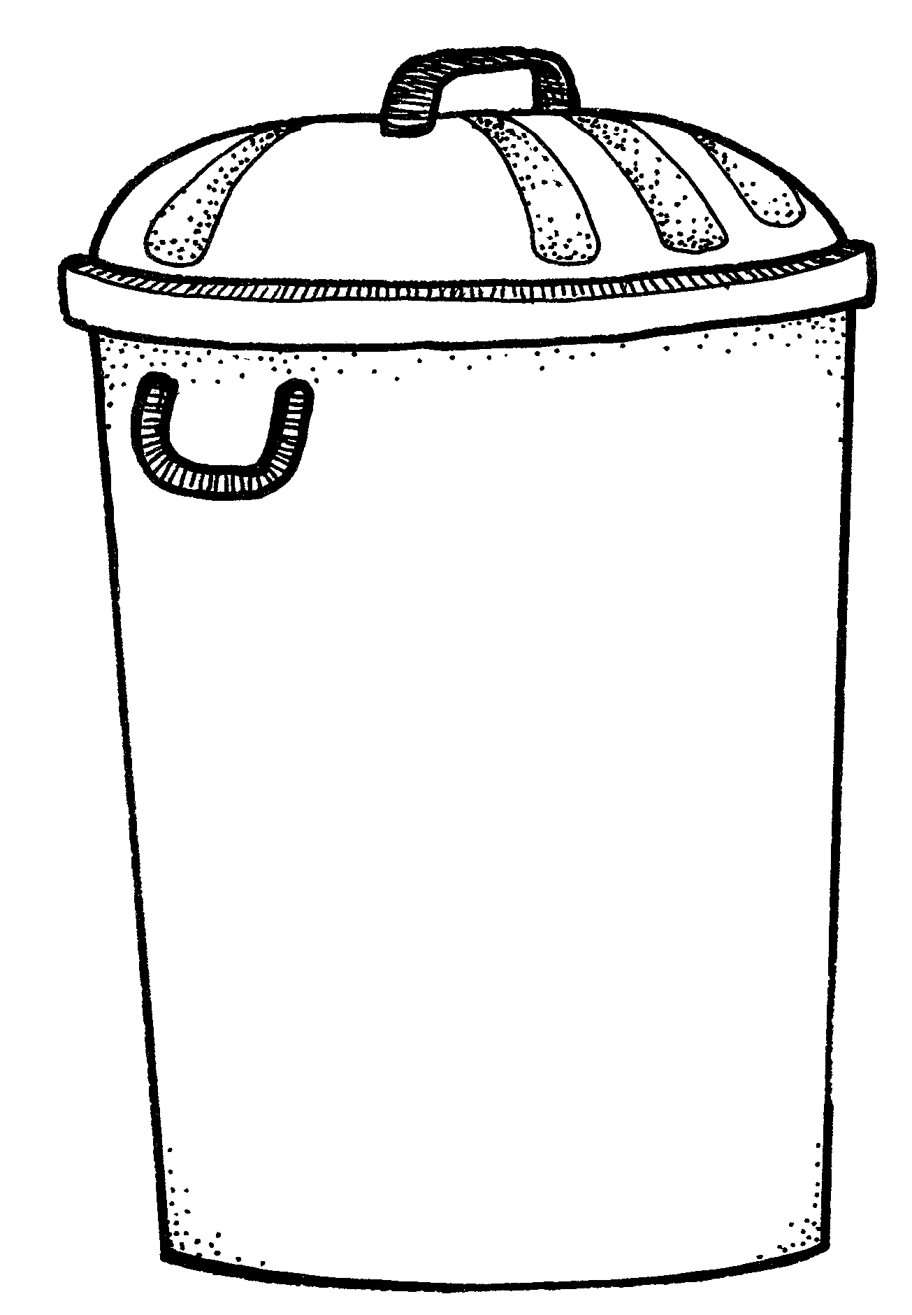 Trash can clipart template