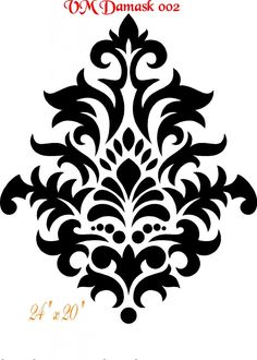 Damask Stencil | Faux Painting, Stencil Patterns and Dam…