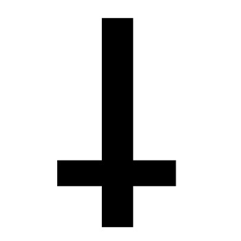 Satanic Inverted Cross