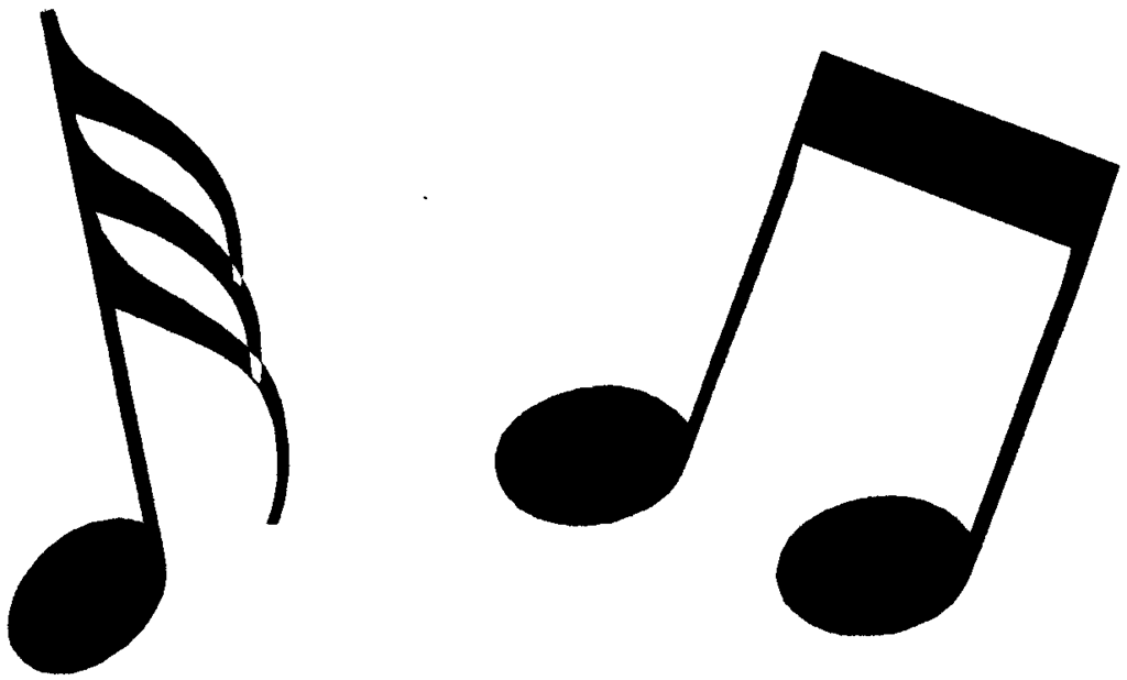 Music Note Clip Art Black And White - Free Clipart ...