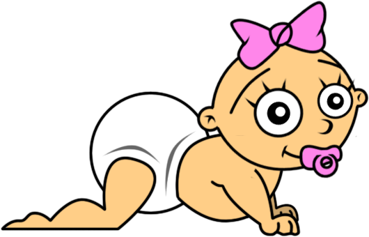 Baby Crawling Clipart
