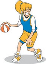 Girls Basketball Clipart