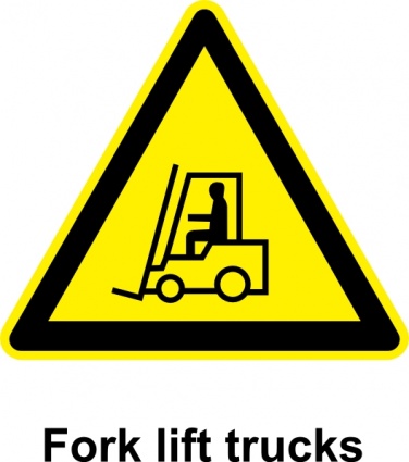 Download Sign Fork Lift Trucks clip art Vector Free