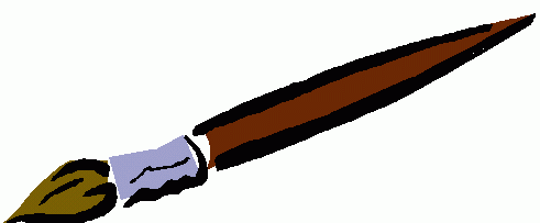 Clipart artist paint brush