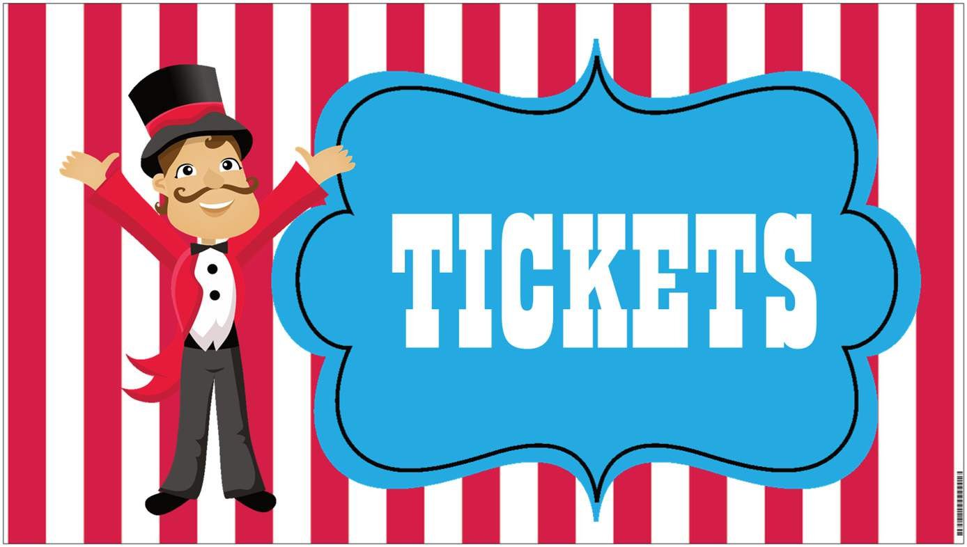 Circus tickets clipart