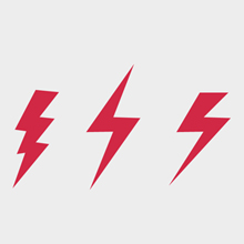 Free Vector of the Day #319: Lightning symbols - Pixel77