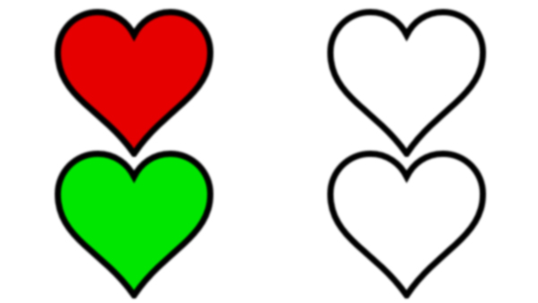 Pictures Of Hearts To Color - ClipArt Best