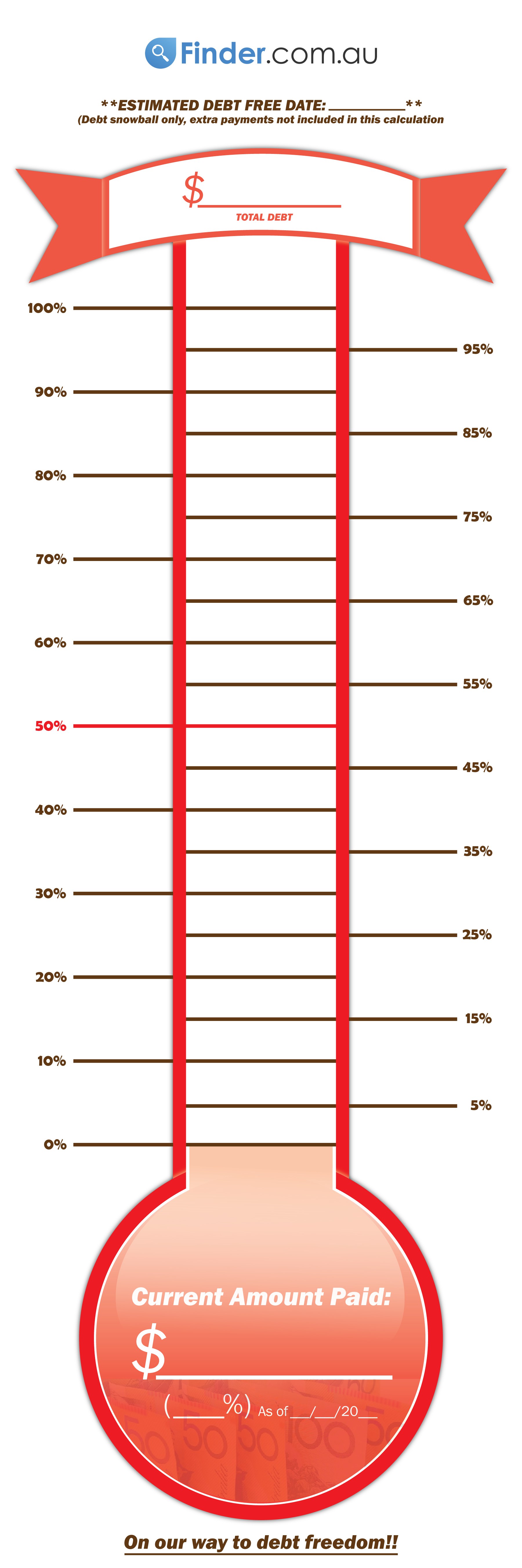 Thermometer Fundraising Template Printable ClipArt Best