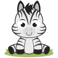 Cute Baby Zebra Clipart