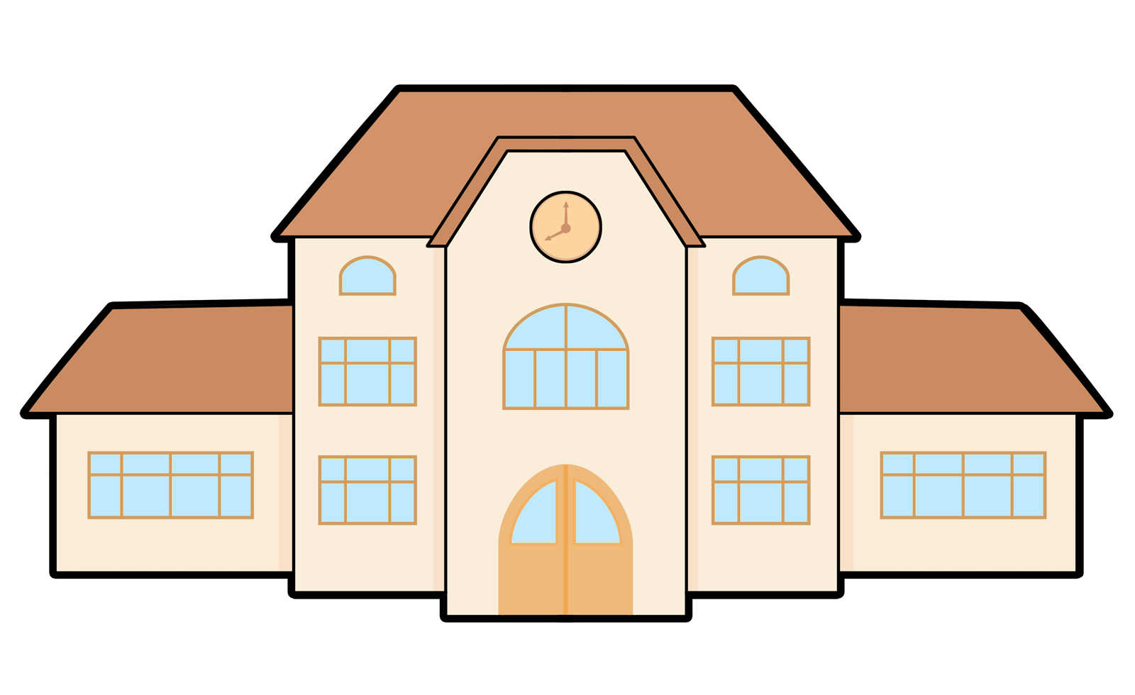 Free clip art pictures school buildings