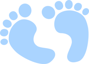 Blue Baby Feet Clipart