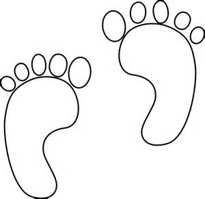 Coloring Pages Baby feet - Allcolored.com