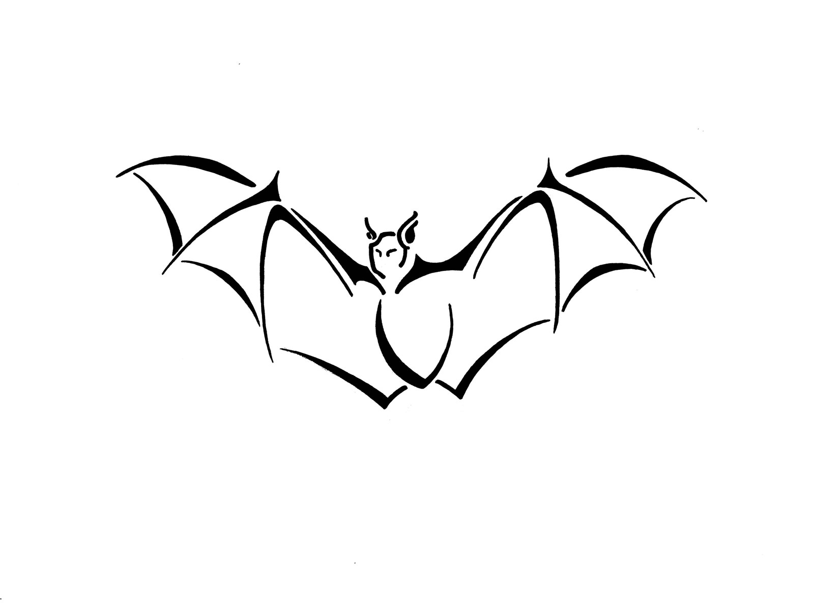 Wallpapers Bat Free Designs With Bone Wings Tattoo 1600x1200
