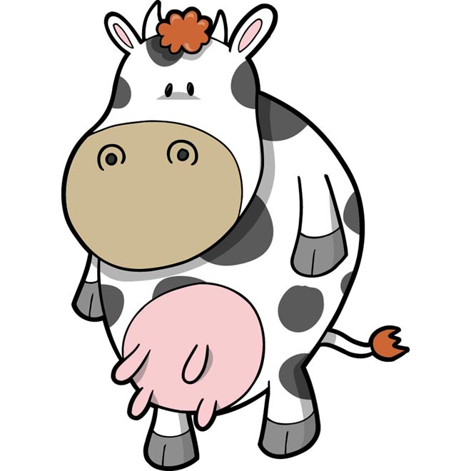 Cute Cow Drawings - ClipArt Best