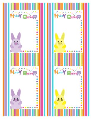 Free "Hoppy Easter" Printable Cards -