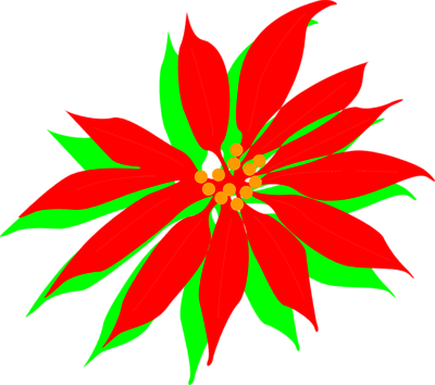 Free Stock Photos | Illustration Of A Red Poinsettia Flower ...