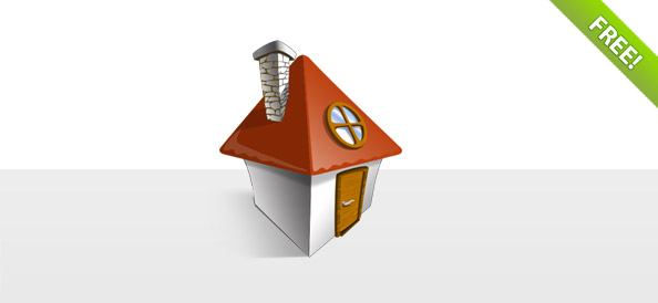 Free Layered House Icon | Free PSD Files