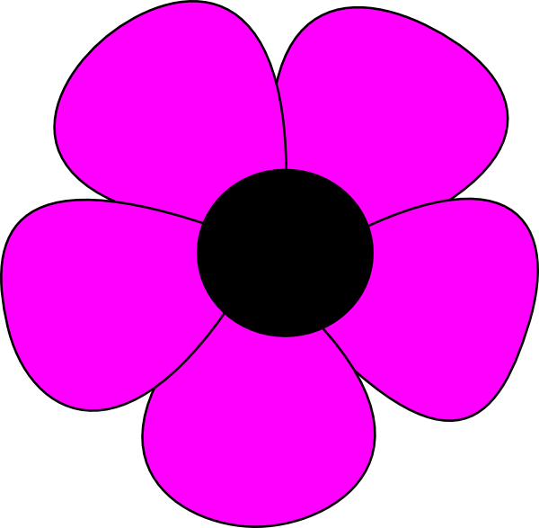 clip art simple flower