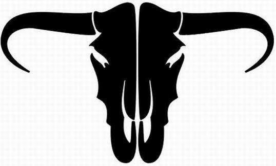 Bull Skull Drawings - ClipArt Best